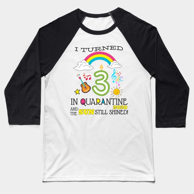 Quarantine 3rd Birthday 2020 Baseball T-Shirt by WorkMemes